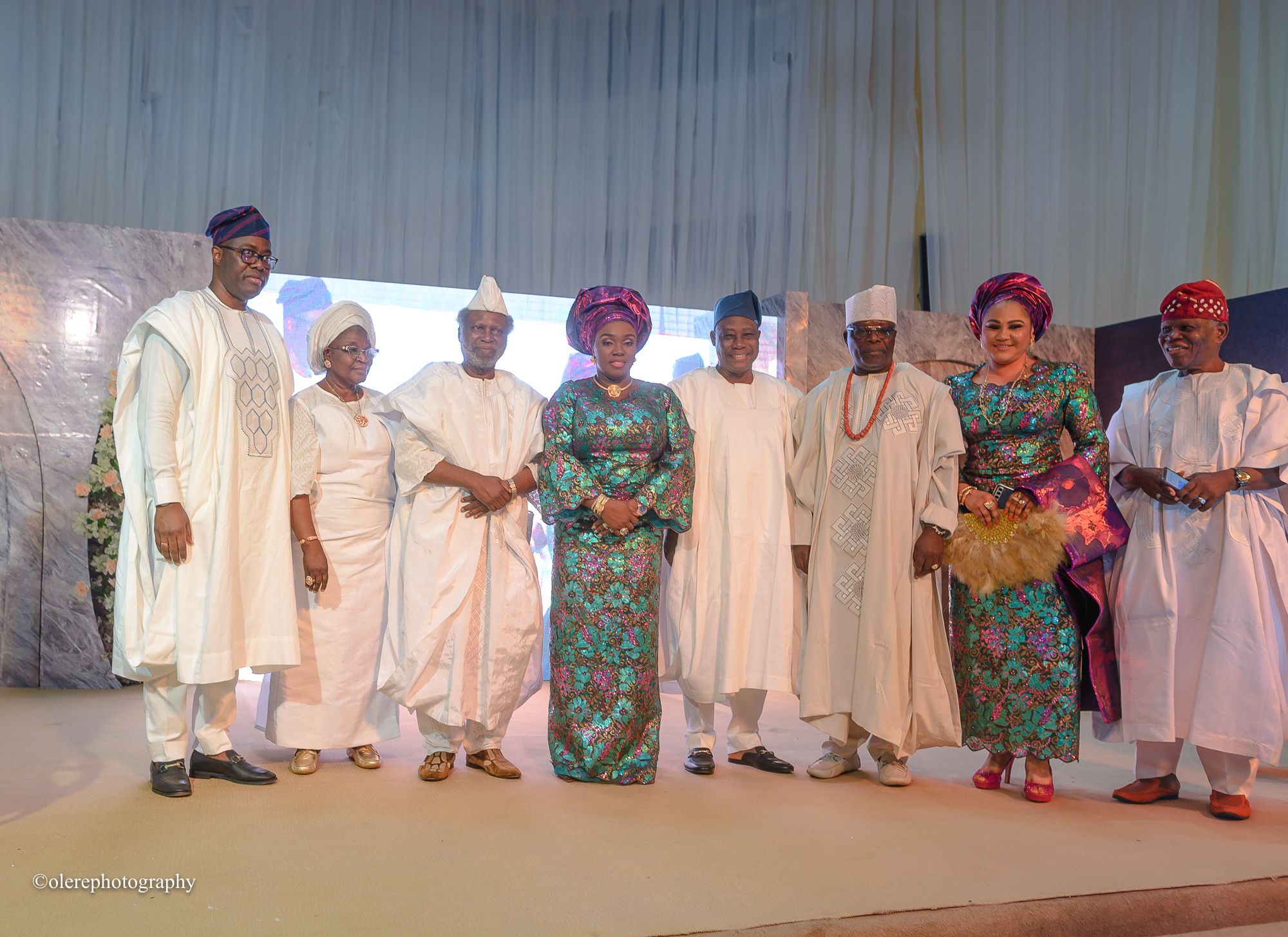 Group Photograph taken with the special guests during the celebration of the 80th Birthday Anniversary of Arc. Bamidele Samson