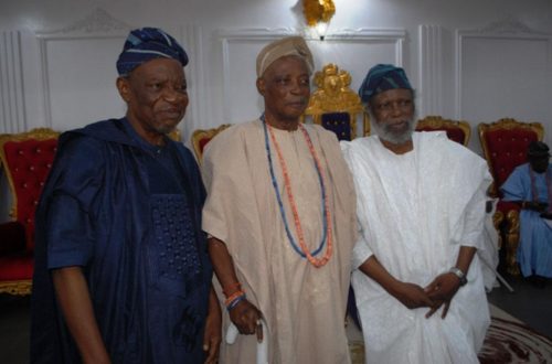 Chief Wole Akinwande, Olubadan and Arc. Bamidele Samson