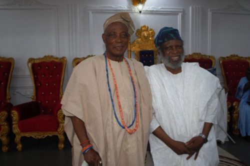 Olubadan of Ibadan Land and Arc. Bamidele Samson