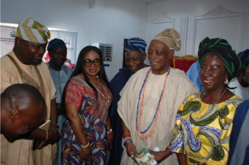 Mr. Adeeko Yusuf Oluwasegun, Engr. (Amb.) Segun Bolaji, Hon. Olatoun Yusuf, Olubadan, Mrs. Adebanke Laniya and Engr. Olusoji Falabi