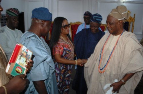 Engr. Ismaila O. Alapa, Hon. Olatoun Yusuf and Olubadan of Ibadan Land