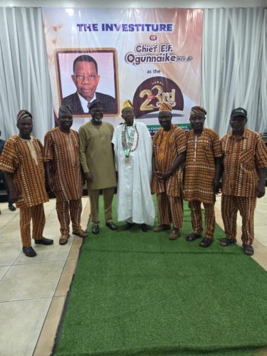 Investiture of Chief (Amb.) Emmanuel Folorunso Ogunnaike, MFR, JP as the 23rd President of Ibadan Chamber of Commerce, Industry, Mines and Agriculture
