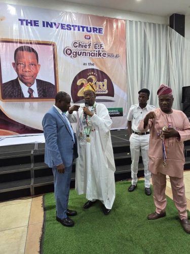 Investiture of Chief (Amb.) Emmanuel Folorunso Ogunnaike, MFR, JP as the 23rd President of Ibadan Chamber of Commerce, Industry, Mines and Agriculture